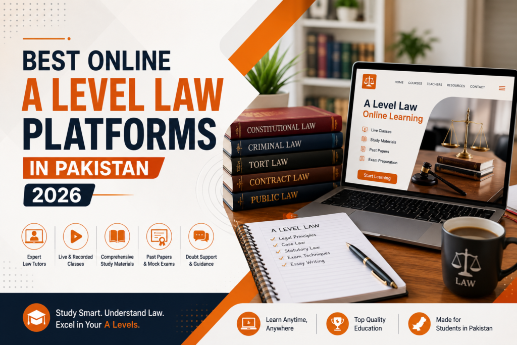 Best Online A Level Law Platforms in Pakistan 2026