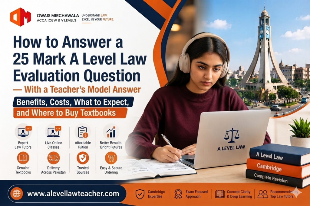 How to Answer a 25 Mark A Level Law Evaluation Question — With a Teacher's Model Answer