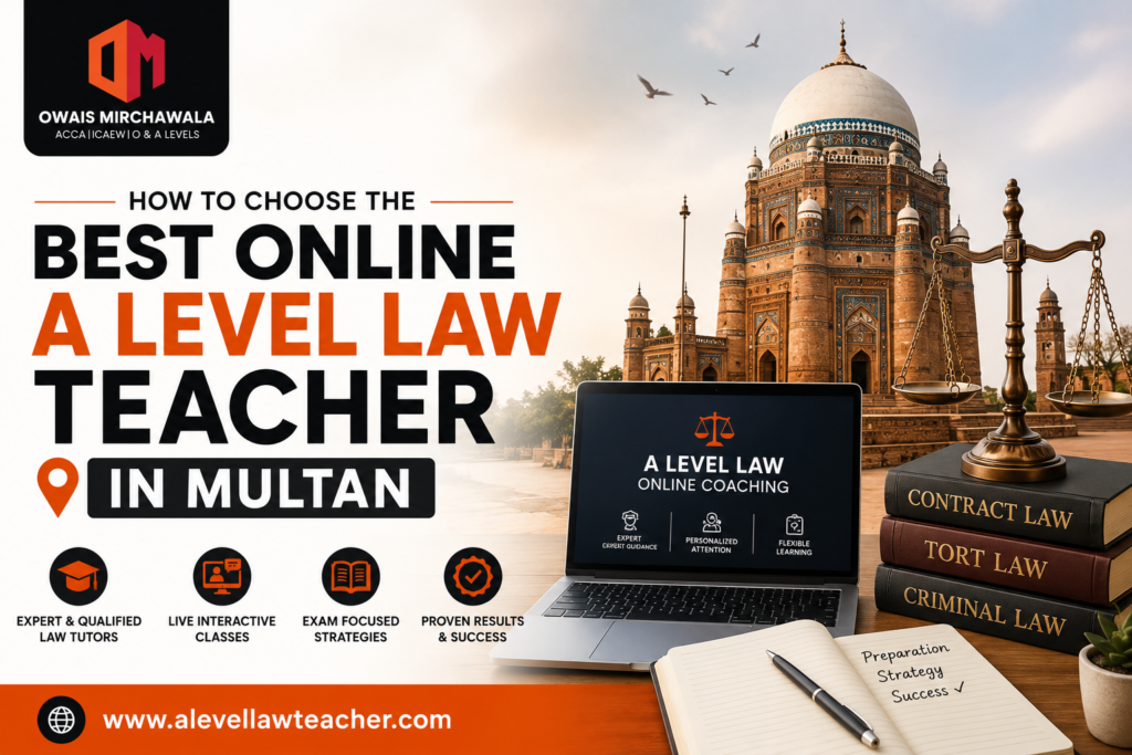 How to Choose the Best Online A Level Law Teacher in Multan