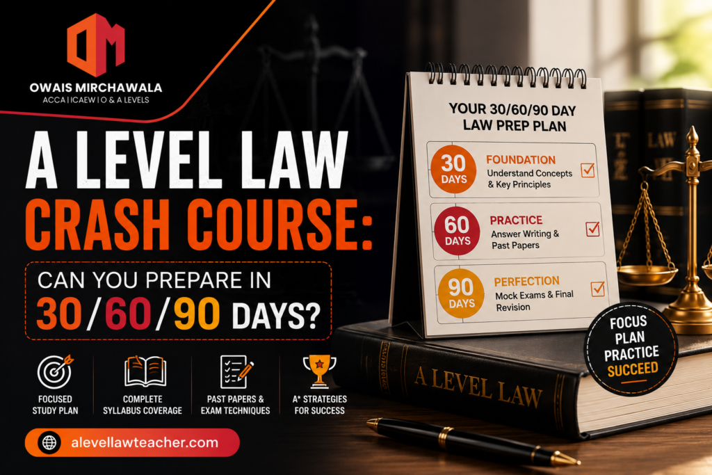 A Level Law Crash Course: Can You Prepare in 30/60/90 Days?