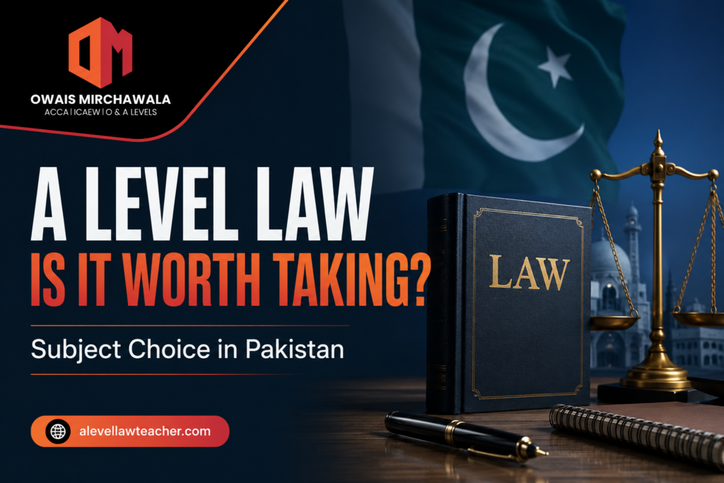 A Level Law Subject Choice in Pakistan: Is It Worth Taking?