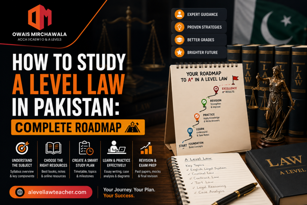 How to Study A Level Law in Pakistan: Complete Roadmap