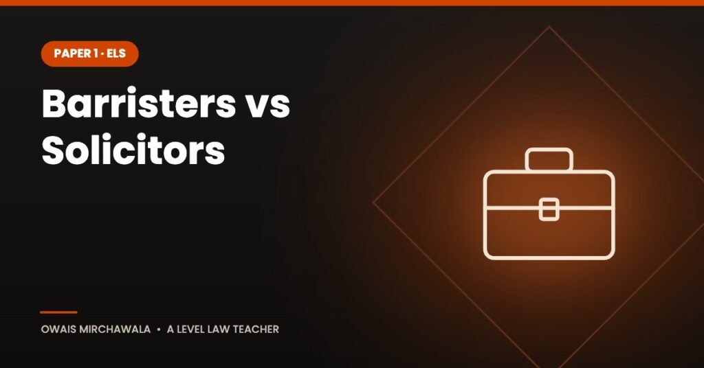 Barristers vs Solicitors – A Level Law cover