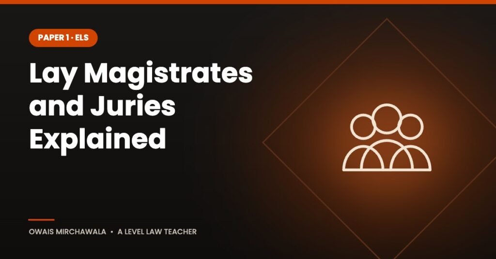 Lay Magistrates and Juries Explained – A Level Law cover