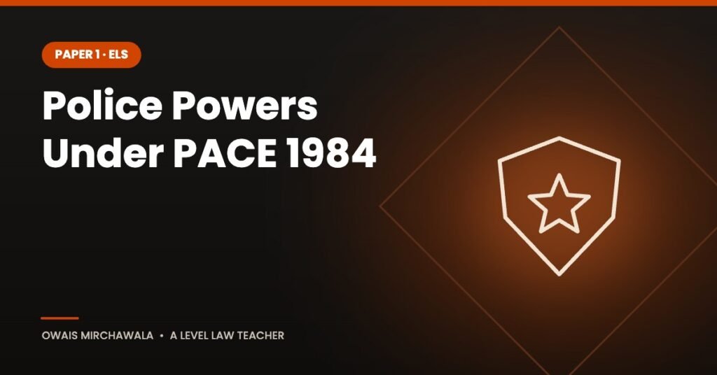 Police Powers Under PACE 1984 – A Level Law cover